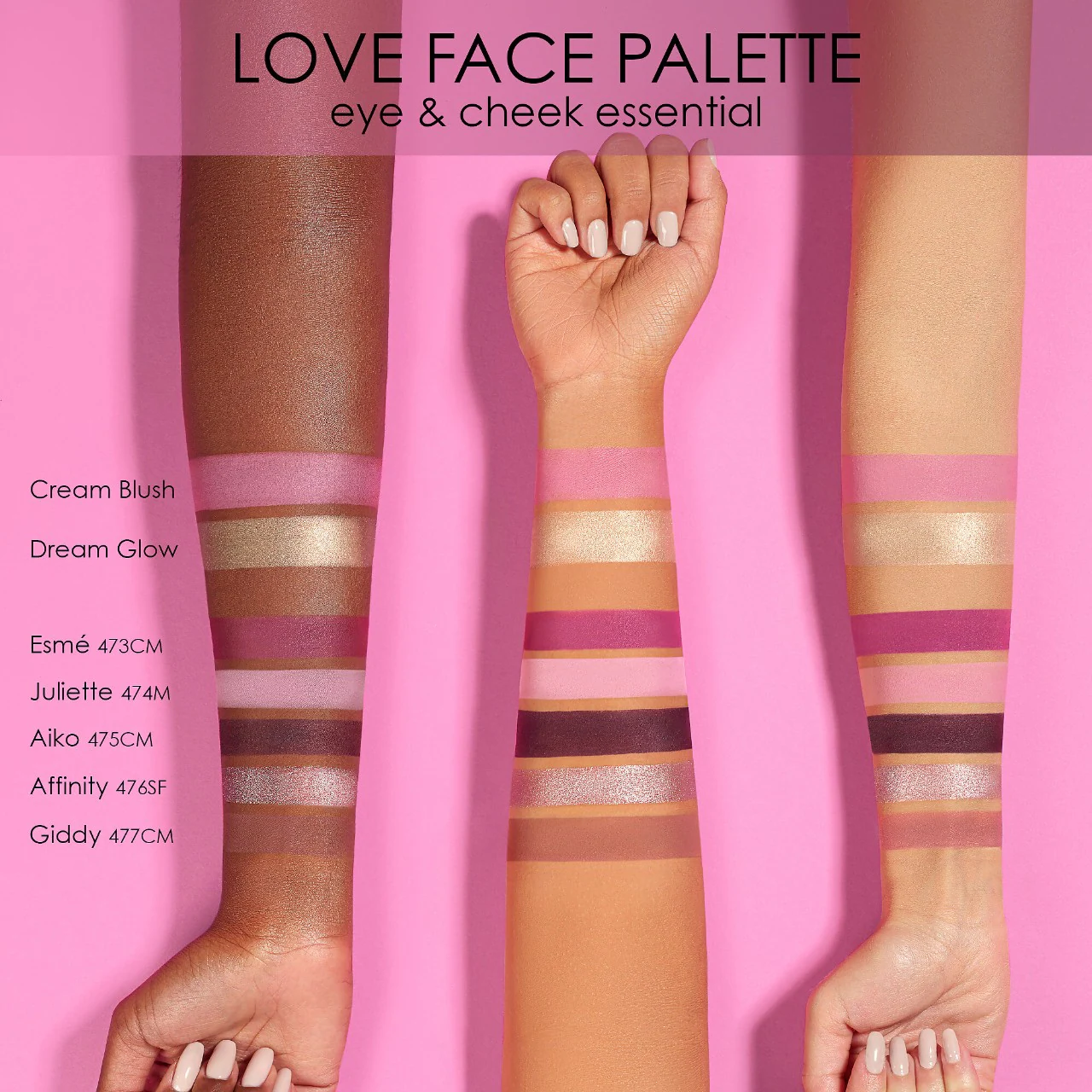 پالت سایه ناتاشا دنونا  love face